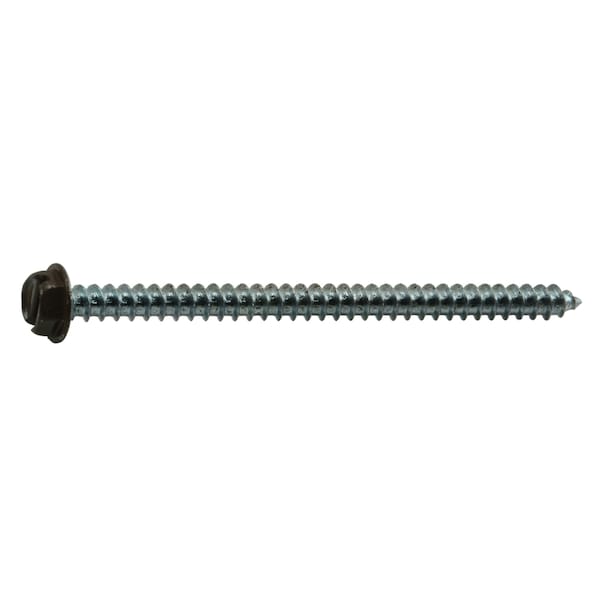 Midwest Fastener Sheet Metal Screw, #8 x 2-1/2 in, Painted Steel Hex Head Slotted Drive, 15 PK 37986 - main
